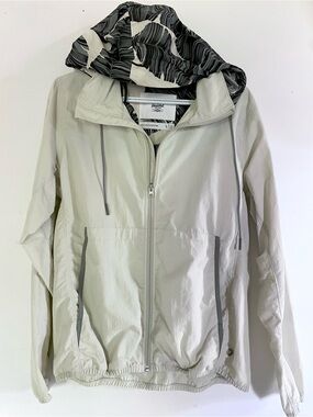 Herschel Supply Company Light Green Jacket with Patterned Hood
